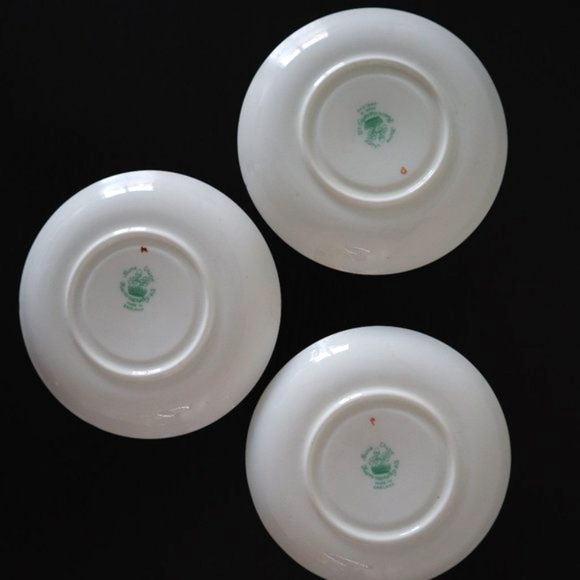 Hammersley Saucers Bone China Set of 4 / Hammersley Saucers China - Picture 3 of 10